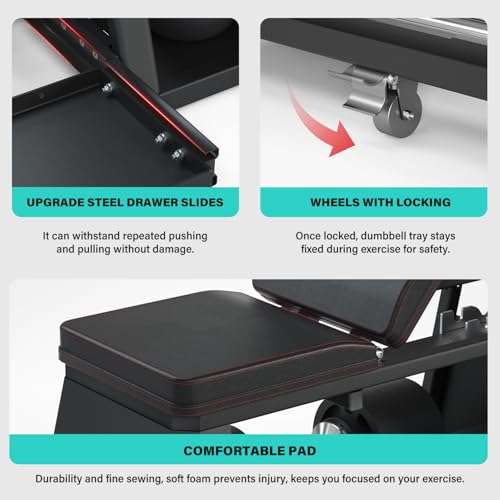 4-in-1 Adjustable Weights Bench with Cable Crossover