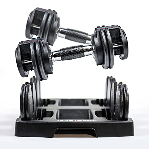 Adjustable Dumbbell Weights - 12.5-25 lbs