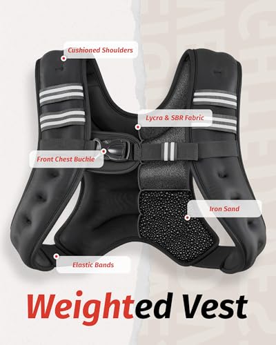 6-30 lbs. Weighted Vest with Reflectors
