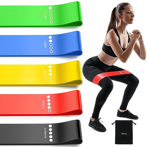 5-Pack Elastic Exercise Bands; RV Fitness or At Home Equipment