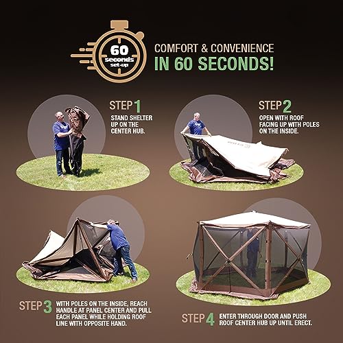 12.5 ft. CLAM Pop Up Screen Tent