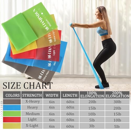 5-Piece Physical Therapy Resistance Bands
