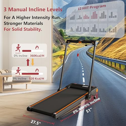 3-in-1 Treadmill, Walking Pad, and Desk | Removable Desk, and Foldable