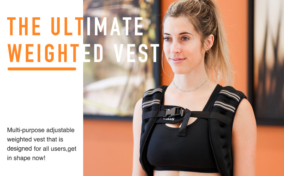 6-30 lbs. Weighted Vest with Reflectors